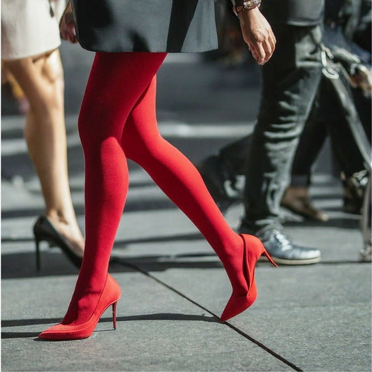Bold and Beautiful: Embrace the Power of Red Tights!